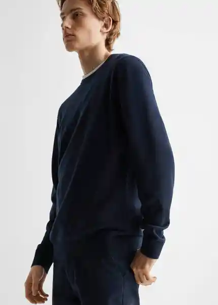 Saco Jersey Bass Neck Navy Talla 19 Mango Teen Boy Mango