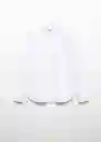 Camisa Arezzo Blanco Talla M Hombre Mango