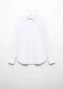 Camisa Arezzo Blanco Talla M Hombre Mango