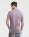 Camiseta Polo Muscle Morado Efímero Oscuro S Chevignon