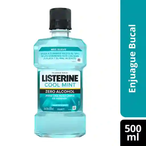 Listerine Enjuague Bucal Cool Mint Zero Alcohol 