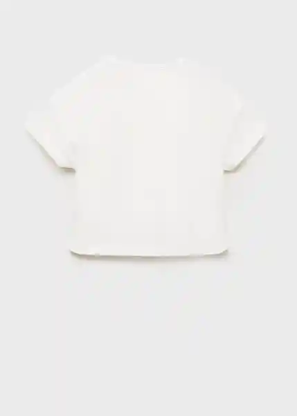Camiseta Nudo Offwhite Talla 10 Niñas Mango