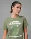 Camiseta Mujer Verde Talla L 209G002_VER176009 Rifle
