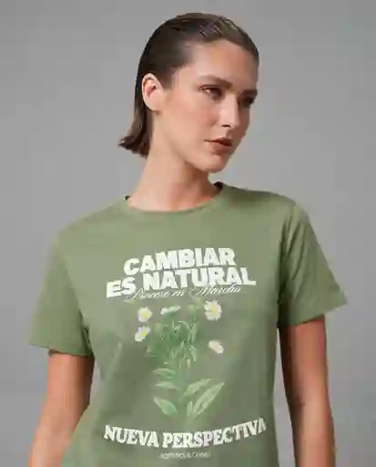 Camiseta Mujer Verde Talla L 209G002_VER176009 Rifle
