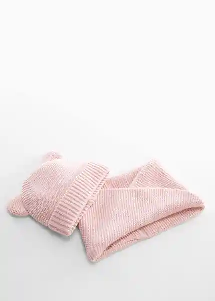 Gorro Quebecnb Rosa Palo Talla 47 Niños Mango