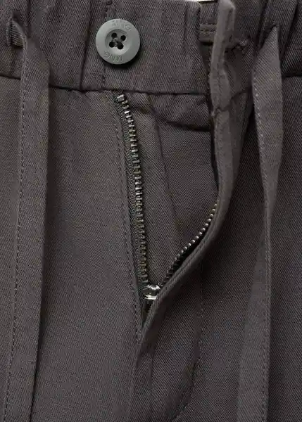 Pantalón Cargi Antracita Talla 23 Teen Niños Mango