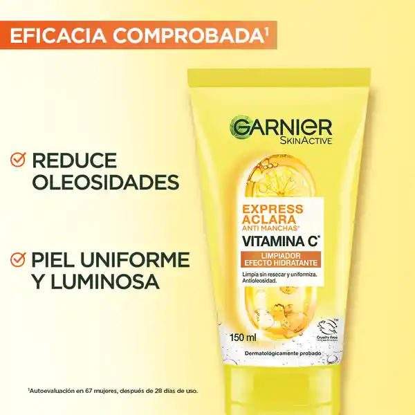 Garnier Express Aclara Anti Manchas Limpiador Efecto Hidratante