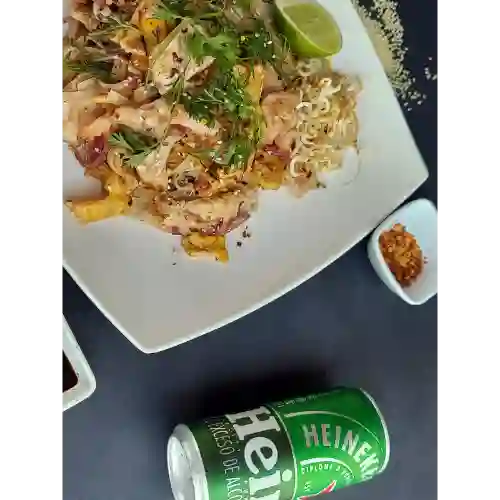 Pad Thai Pollo- Camarón