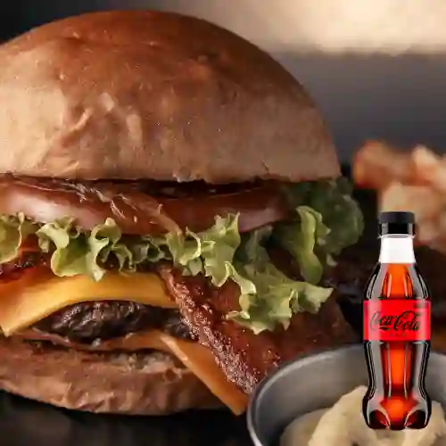 Combo special bacon+coca-cola zero 400ml