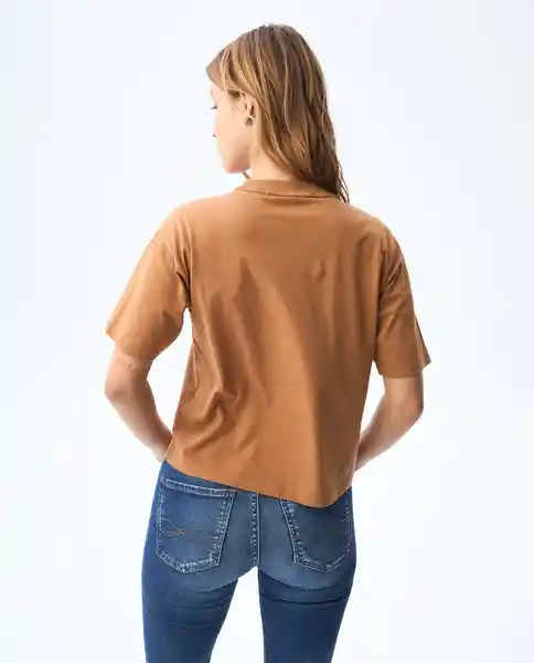 Camiseta Mujer Café Talla XS 601G001_CAF171330 Americanino