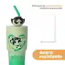 Vaso de Acero Serie Chicas Súper Poderosas Verde 900 mL Miniso