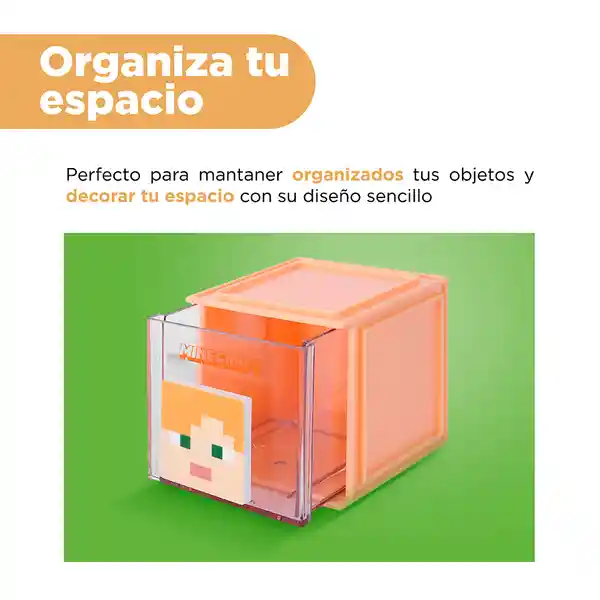 Caja Pequeña Alex Serie Minecraft Amarillo Oscuro Miniso