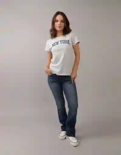 Jean Mujer Negro Talla: 10 REGULAR 5286068 American Eagle