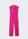 Enterizo Mono Seven Fucsia Talla M Mujer Mango