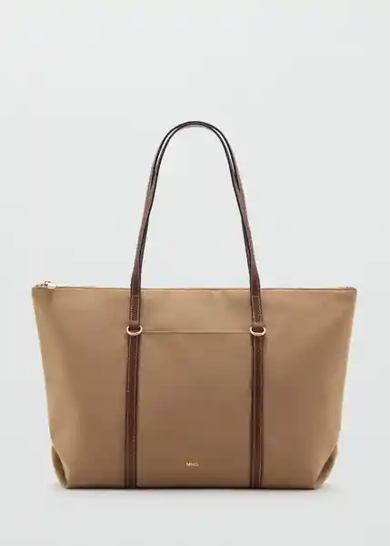 Bolso G Cobalt Beige Talla 99 Mujer Mango