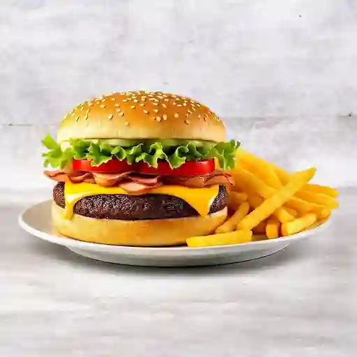 Combo hamburguesa llanera