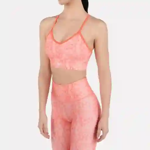 Reebok Top Id Train Aop Para Entrenamiento Mujer Rosado Talla S