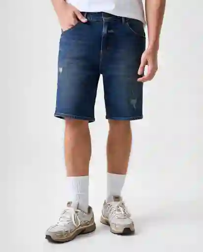 Bermuda Hombre Azul Talla 32 552G001_AZU174021