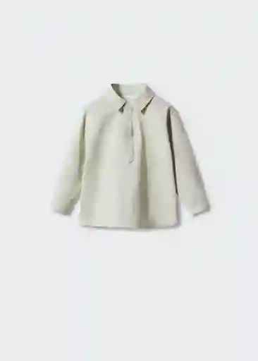 Camisa Polb Khaki Talla 66 Niños Mango