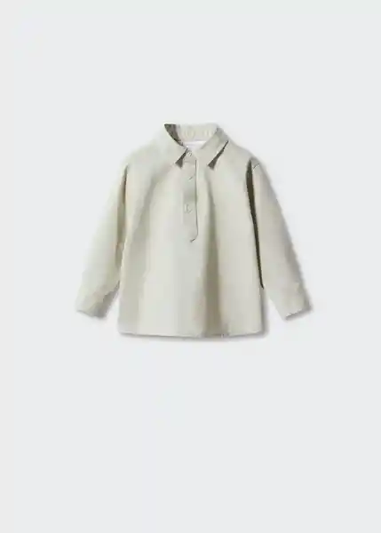 Camisa Polb Khaki Talla 66 Niños Mango