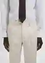 Pantalón Amalfi Crudo Talla 48 Hombre Mango