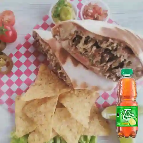 Combo Burro Paisa Grande + Mr Tea Limón 300 ml