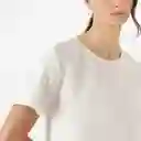 Blusa Cuello Redondo Manga Corta Blanco Talla M 680264