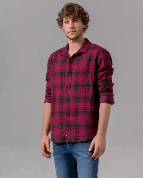 Camisa Hombre Rojo Malbec Ultraoscuro Talla XS 45134 Rifle