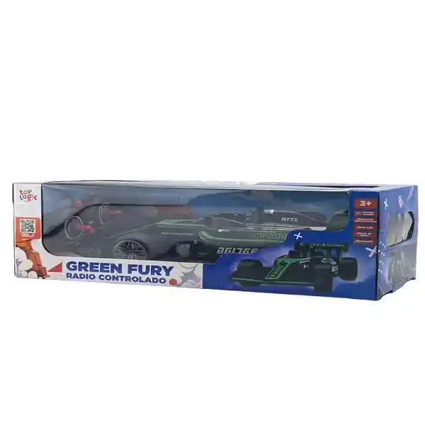 Toy Logic Carro a Control Remoto Función de Humo Green Fury
