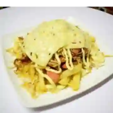 Salchipapa Mixta