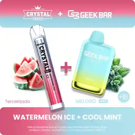 Combo Geek Bar Max + Crystal Vape