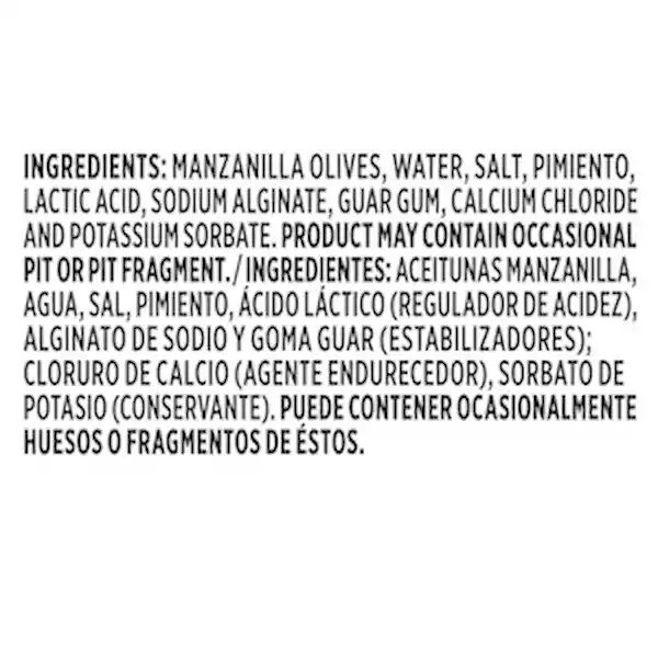  Members Selection Aceituna Manzanilla Rellena de Pepino