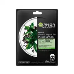 Mascarilla Garnier En Tela Detox Carbón 36 gr