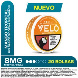 VELO Bolsas de Nicotina Mango Tropical 8MG