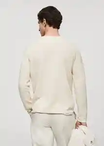 Buzo Buzo Jersey Avana Crudo Talla XXL Hombre Mango