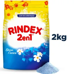 Rindex Brisa Fresca 2en1 Detergente En Polvo 2 kg
