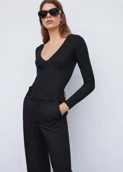 Body Sea-L Negro Talla L Mujer Mango