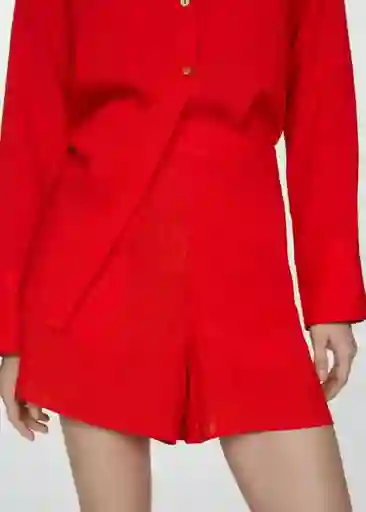 Short Celestia Rojo Talla S Mujer Mango