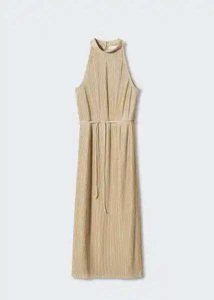 Vestido Marcos-A Oro Talla XL Mujer Mango