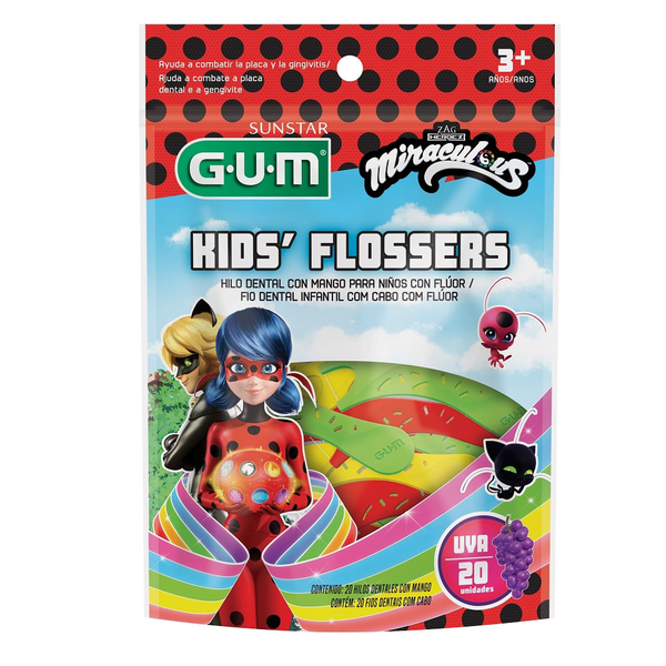Gum Kids Hilo Dental Flossers Ladybug 20 und