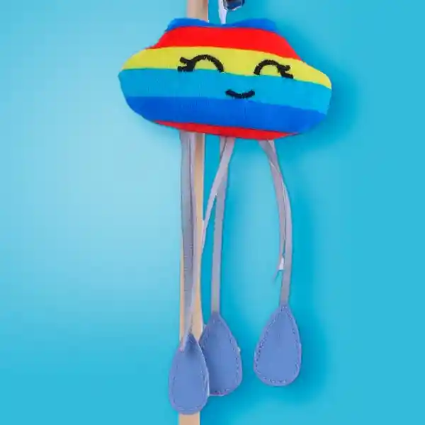 Juguete Para Mascota Vara Gato Borlas Nube Serie Rainbow Miniso