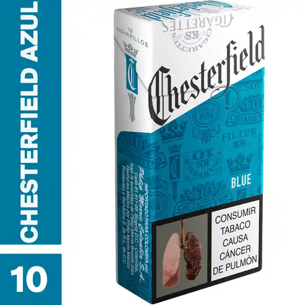 Chesterfield Blue​ X 10 Cigarrillos