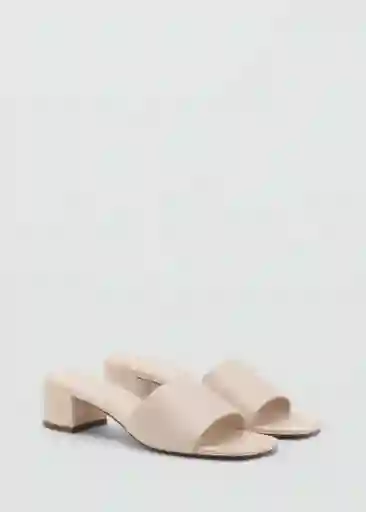 Sandalias Maria Crudo Talla 38 Mujer Mango