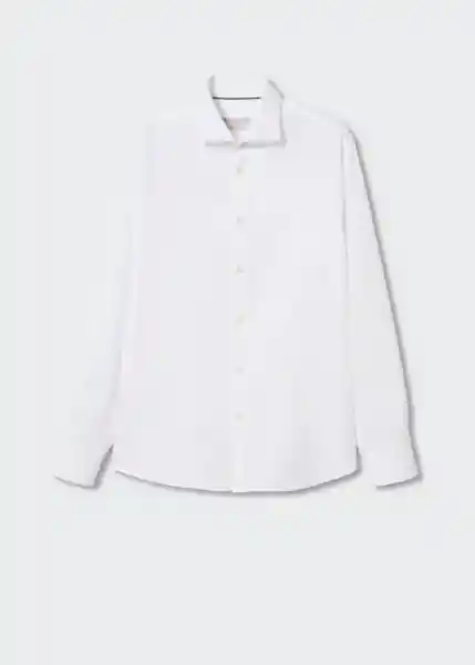 Camisa Oxfi-I Blanco Talla S Hombre Mango