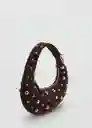 Bolso M Moa Chocolate Talla 99 Mujer Mango