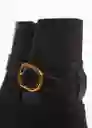 Botines Sindi Negro Talla 40 Mujer Mango