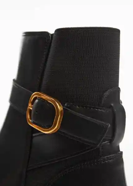 Botines Sindi Negro Talla 40 Mujer Mango