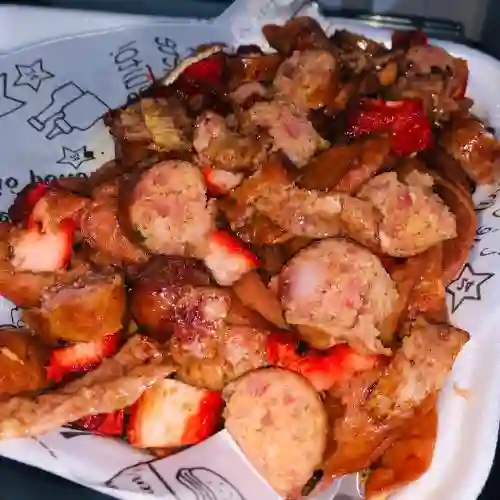 Salchipapa para 2