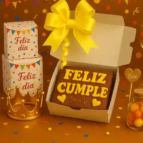 Brownies Feliz Cumpleaños 1