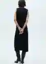 Vestido Fertina Negro Talla M Mujer Mango
